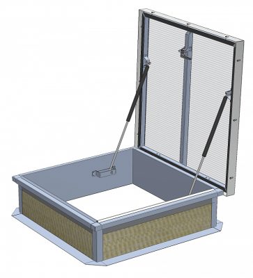 Точечные люки дымоудаления