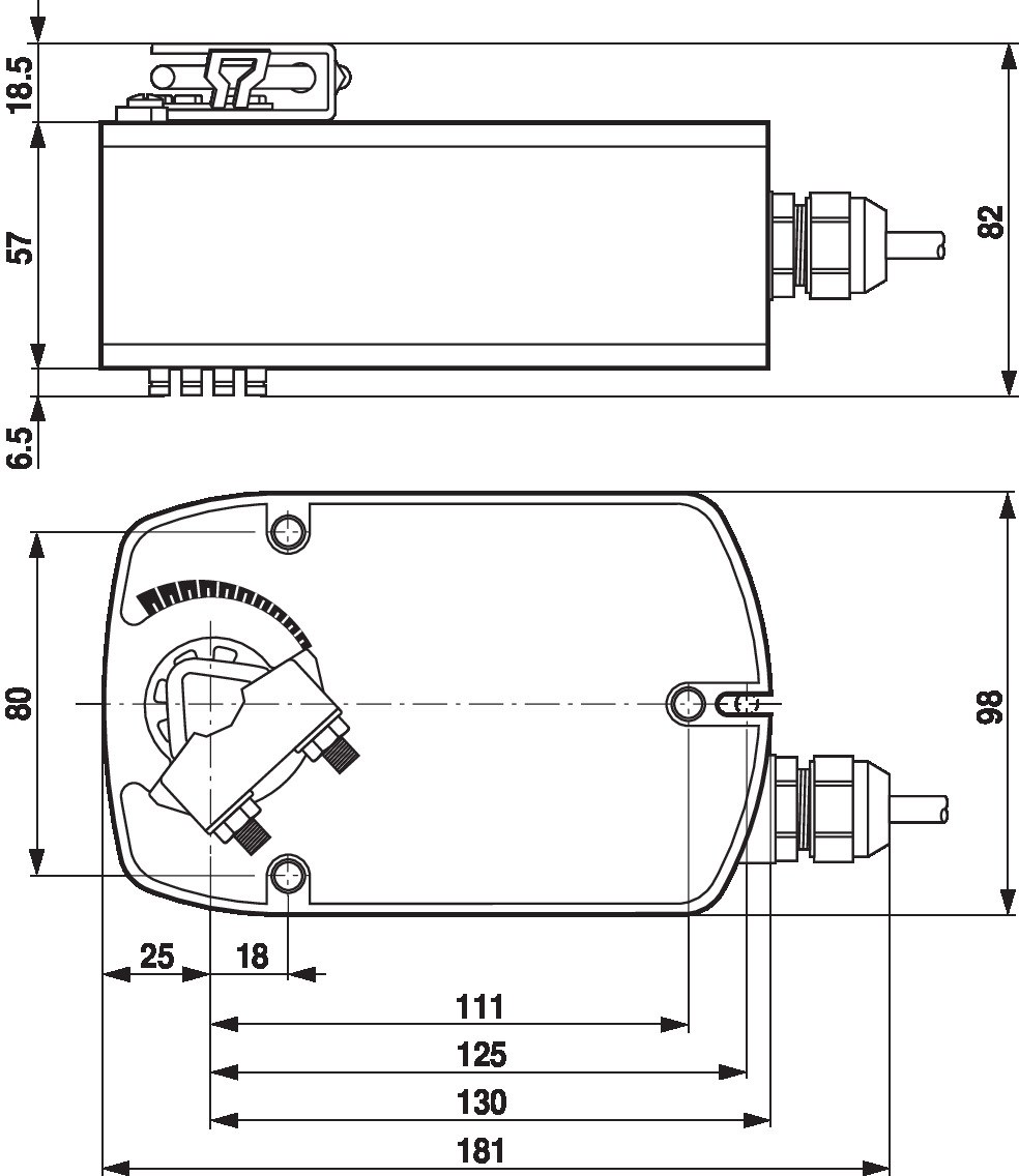 Электропривод Belimo LF24 (4 Н·м)