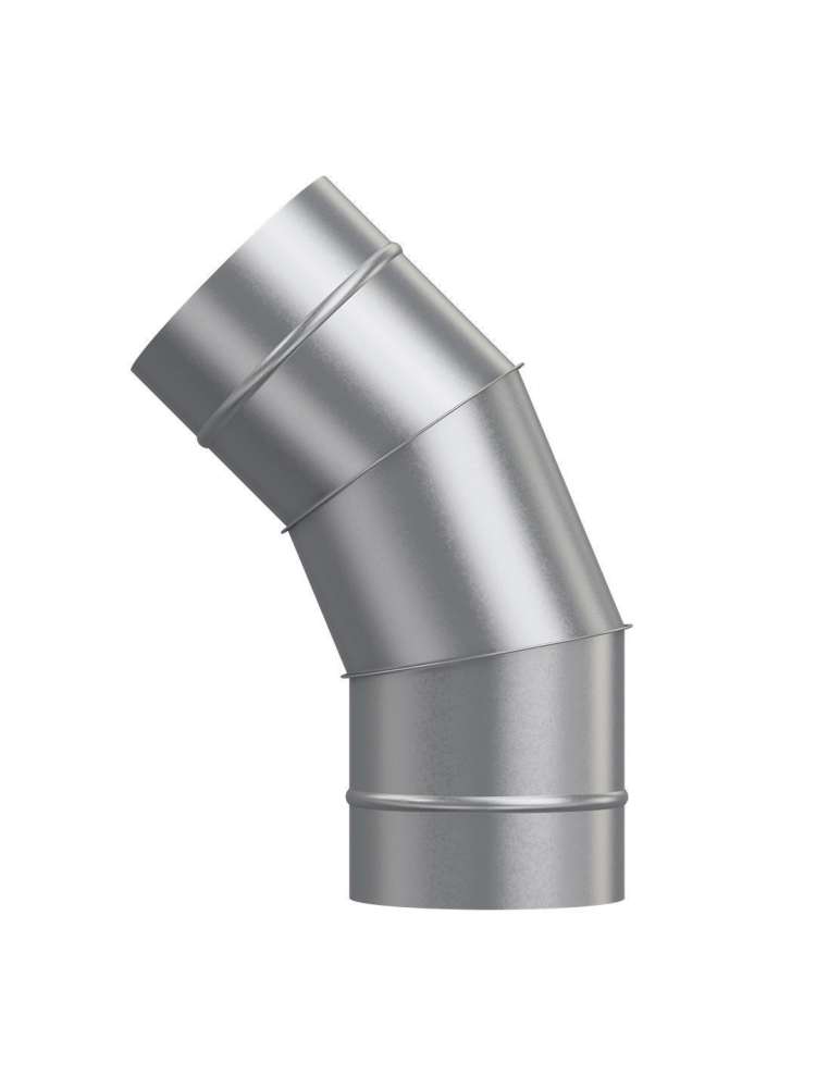 Отвод OTG D150 45° оцинкованная сталь ERA PRO