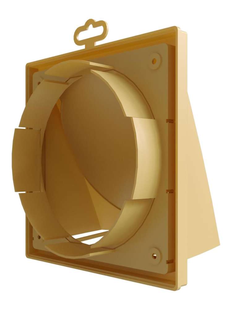 Выход стенной КФВ фланец D150/160 обратный клапан 190х190 ASA Beige ERA STREETLINE