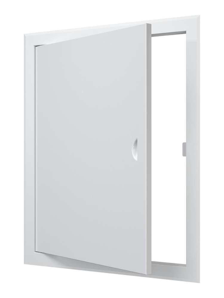 Люк ревизионный ЛТМ фланец 400х500 ручка магнит 460х560 окрашенная сталь EVECS