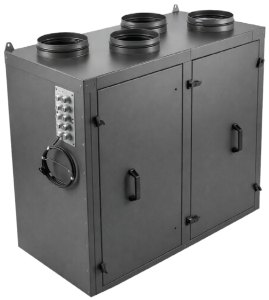 Приточно-вытяжная установка с роторным рекуператором RWN-RR-3600(50c)-ЕС-W-Vertical(N)