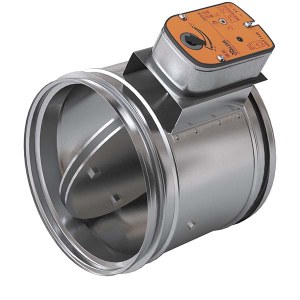 Противопожарный клапан LVR-60-400-НО-МВ-N(230)-Нп круглый Ø400 мм, EI 60, нормально открытый
