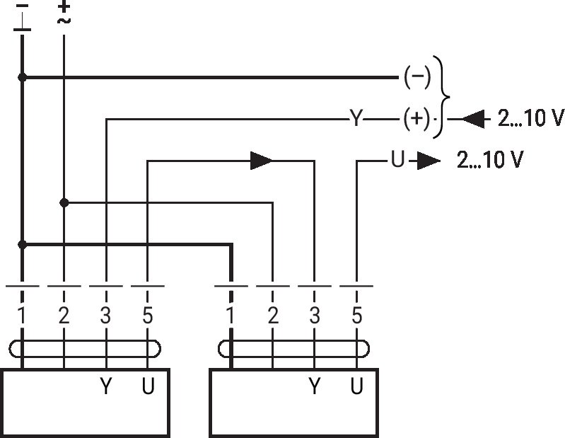 SF24A-MP — Ведущий/ведомый режим
